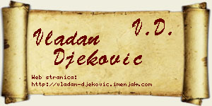 Vladan Đeković vizit kartica